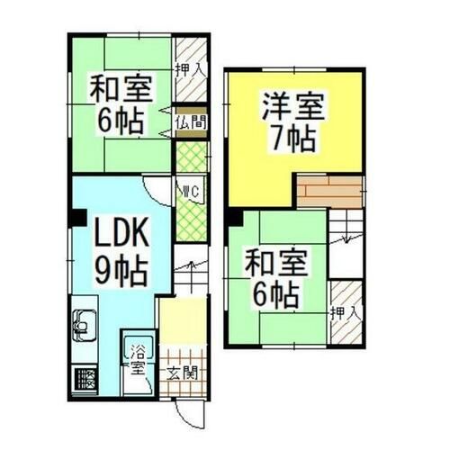北海道網走市南七条東5丁目(一戸建)の賃貸物件の間取り