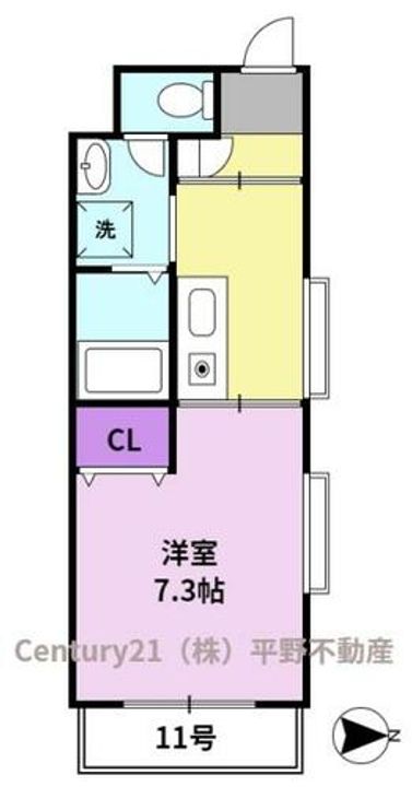 アルファルファ A棟の間取り