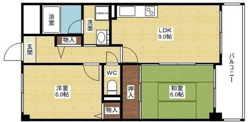 エスパシオ上新庄の間取り
