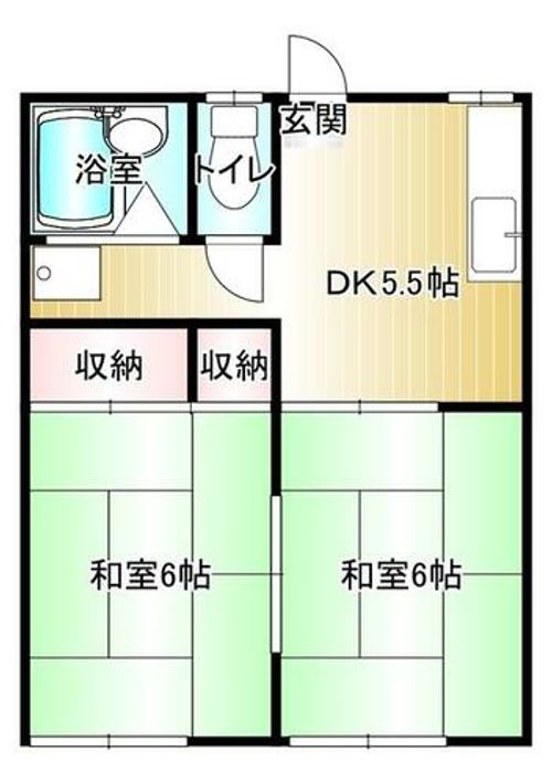 レインボウハイツ203の間取り