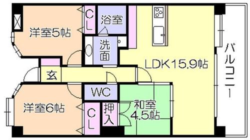 プレミアムステージ久留米中央公園の間取り