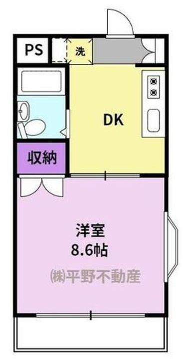 コーポ加月 B棟の間取り