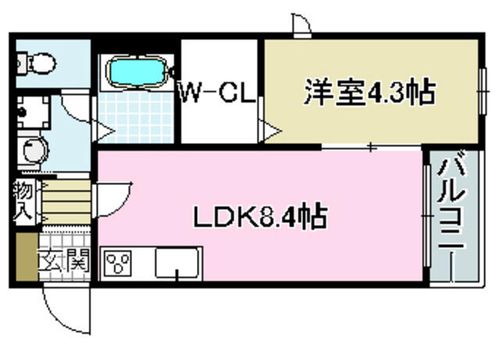 クオーレ TAKATSUKI101の間取り