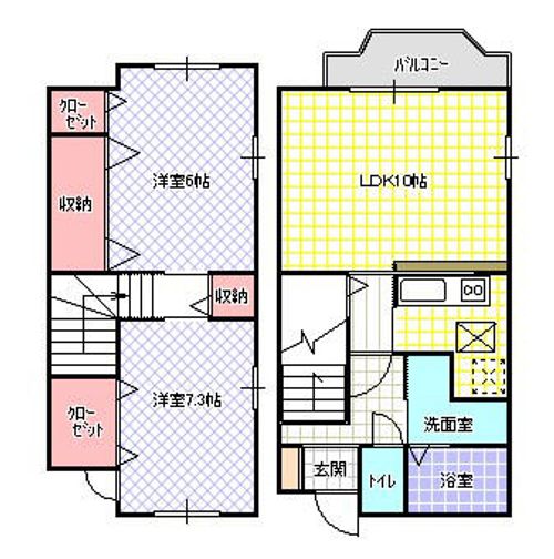 シャンド・フルール3105の間取り