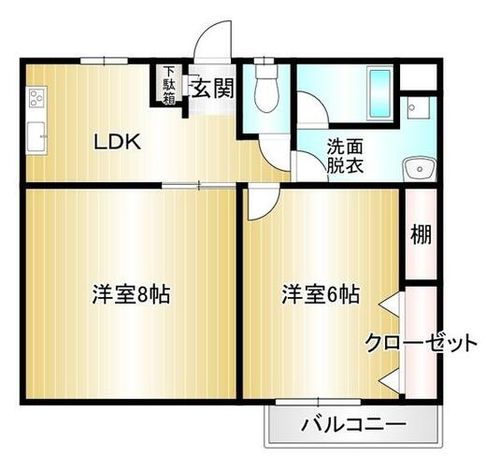 プレジールTOMO305の間取り