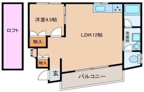 私市ハイツの間取り