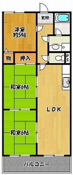 レトワールSの間取り