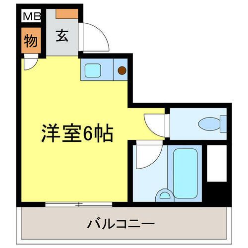 スカイ 南花台607の間取り