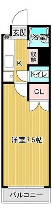 カレッジコート九工大407の間取り