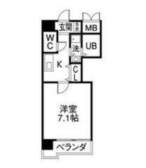 サンク栄みなみマンション503の間取り