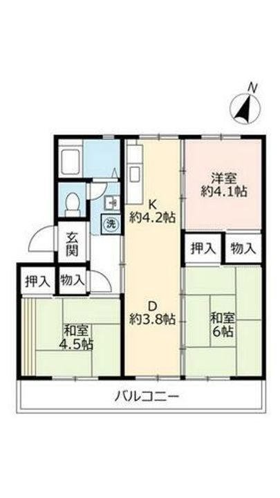 UR男山B060303の間取り