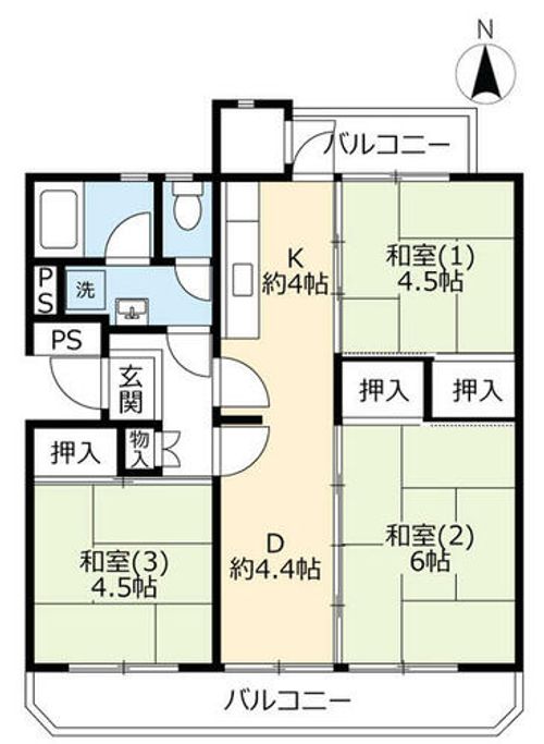 UR花園0130302の間取り