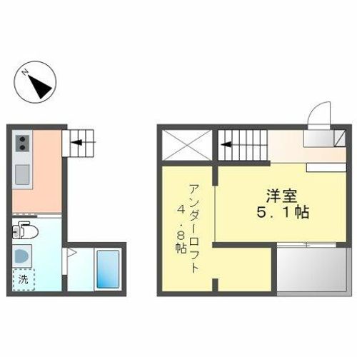 愛知県名古屋市西区大野木1丁目(アパート)の賃貸物件203の間取り