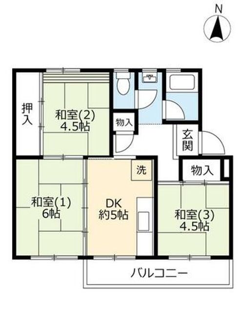 UR逆瀬川0140405の間取り