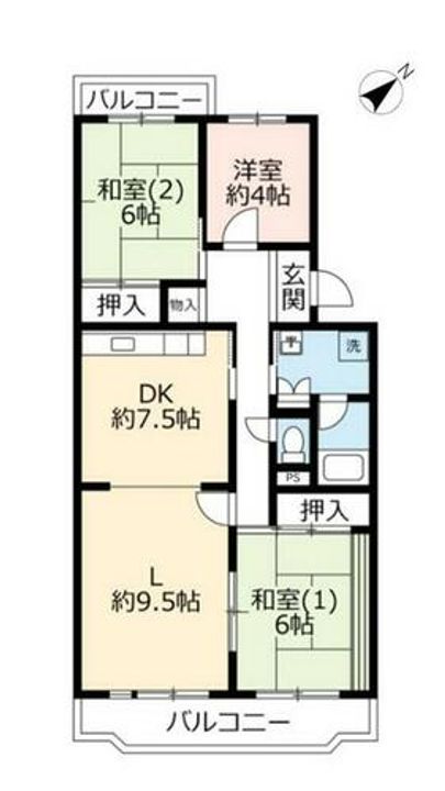 UR藤沢台第三3130103の間取り