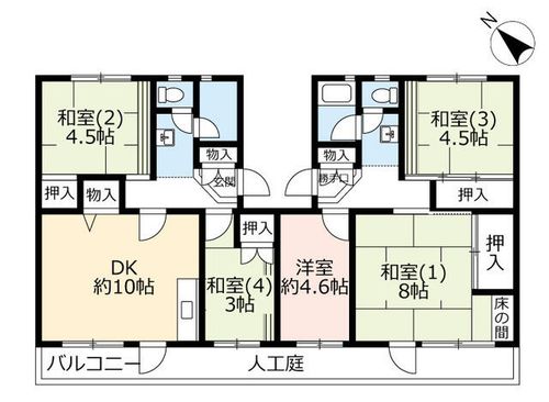 UR泉南一丘0760301の間取り