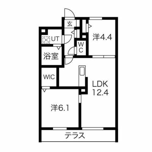 兵庫県神戸市灘区曾和町2丁目(マンション)の賃貸物件の間取り
