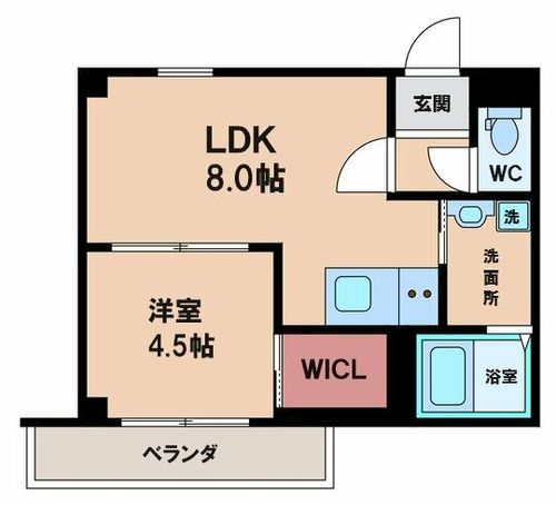 アレーズ駒川中野の間取り