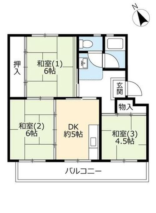 UR富田0800405の間取り