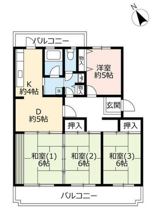 UR泉北城山台二丁0120207の間取り