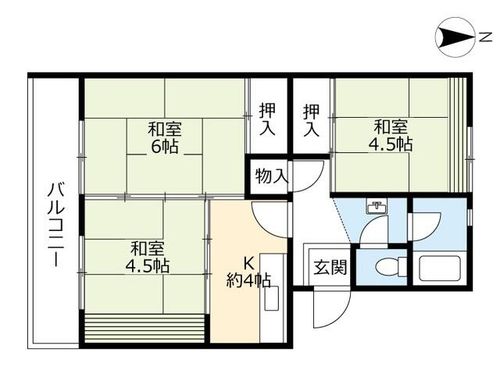 UR尾上0070802の間取り