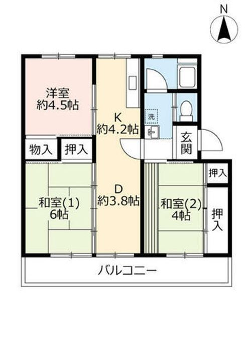 UR玉川橋0300506の間取り