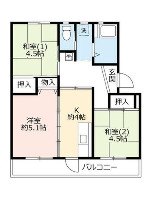 UR有野A080102の間取り