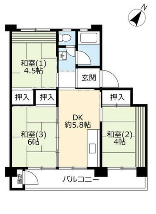 UR東豊中第二1130402の間取り