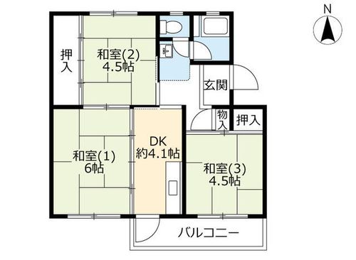 UR桜丘0080304の間取り
