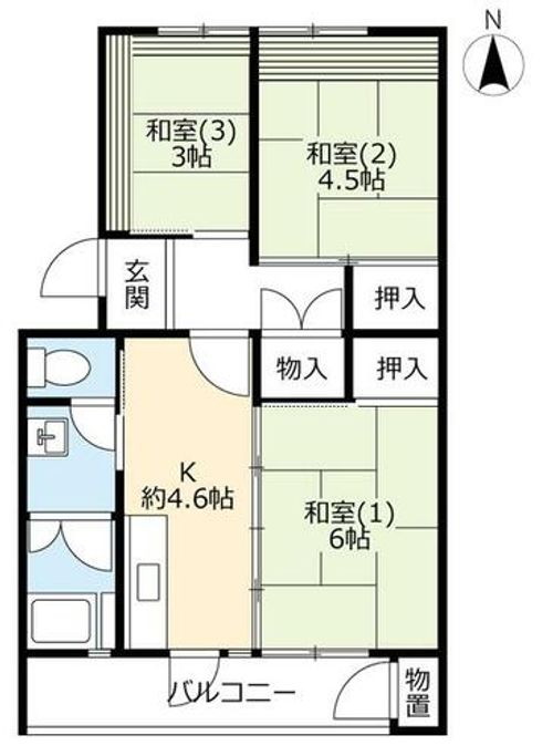 UR小栗栖北0120401の間取り