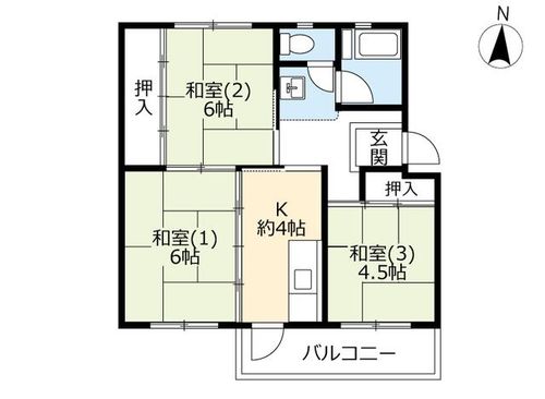 UR寝屋川C420308の間取り