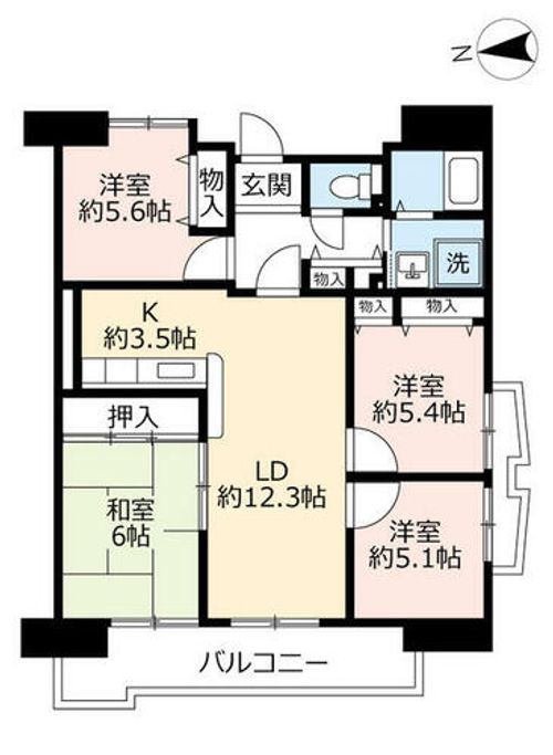 URアーバンラフレ金山0001301の間取り