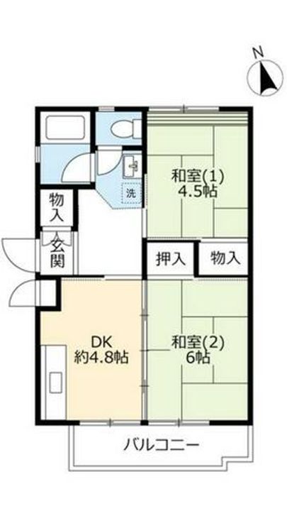 UR平城第一0130304の間取り
