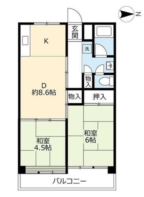 UR尾上0010815の間取り