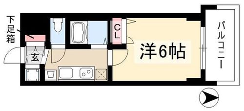 プレサンス泉アーバンゲート0202の間取り