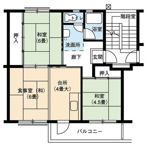 UR岩成台0040407の間取り