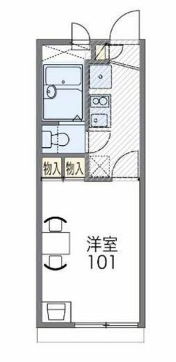 レオパレスレイクさやまの間取り