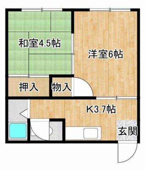 布屋荘7の間取り