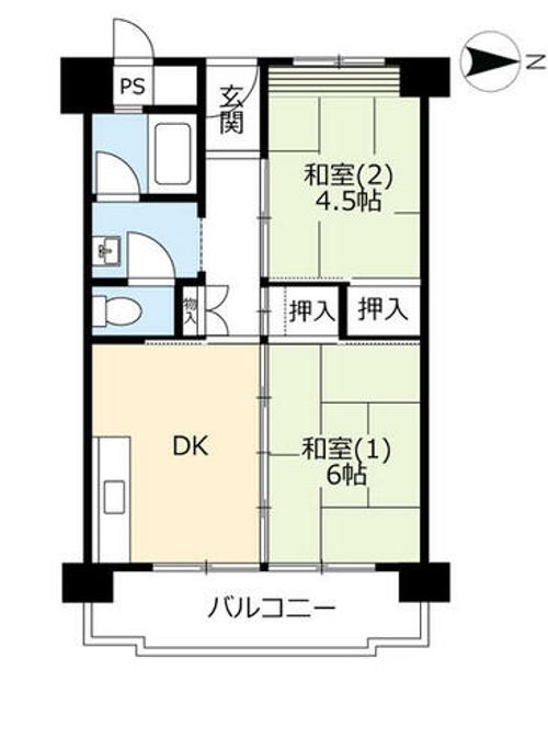 UR鶴山台0020401の間取り