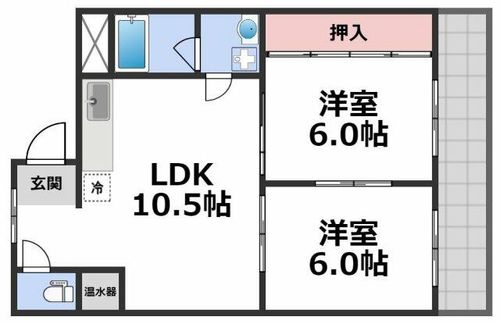 ローズマンション新深江の間取り