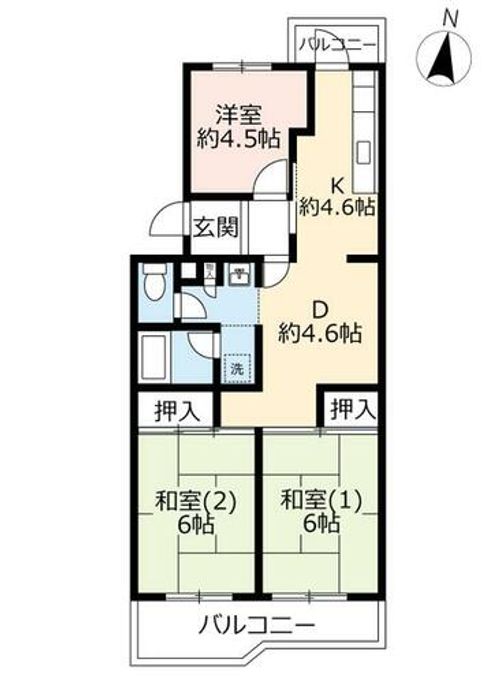 UR千里春日台0040310の間取り