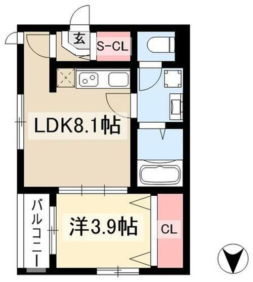 Apelila名駅南の間取り