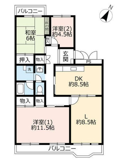 UR藤沢台第三3150206の間取り