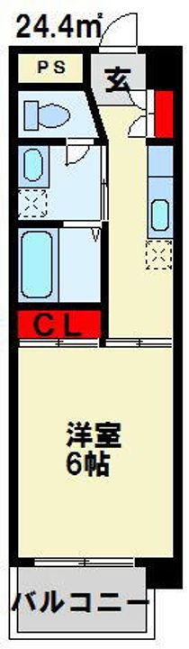 カーサ・フルール401の間取り