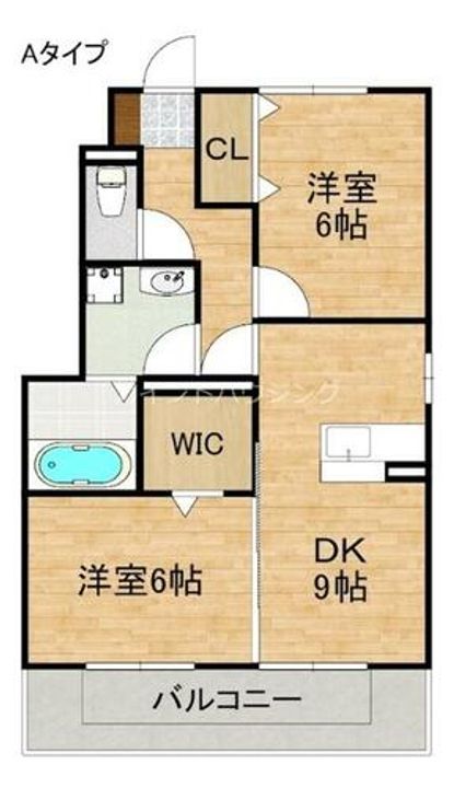 プラム パディー A・B棟の間取り