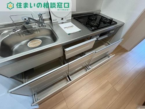 愛知県岡崎市井内町字下堤(アパート)の賃貸物件のキッチン