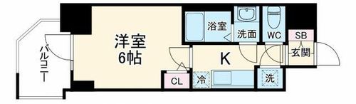 S-RESIDENCE都島Luxの間取り