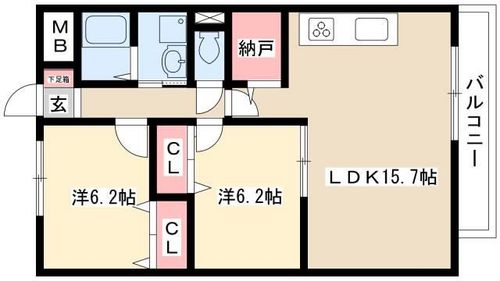 アージュドール102の間取り