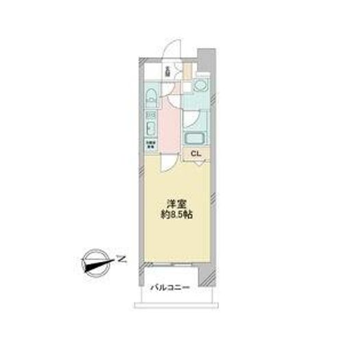 ルクレ新栄レジデンス1208の間取り