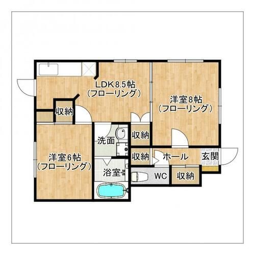 シティキャッスルIIの間取り